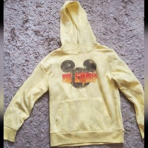 New Disney Mickey Mouse Thin Burnout Pullover Hoodie.